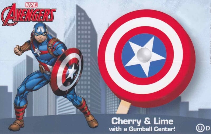 avengers captain america face ice cream bar
