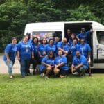 Ice cream truck serving travelers and staff at Logan Airport
