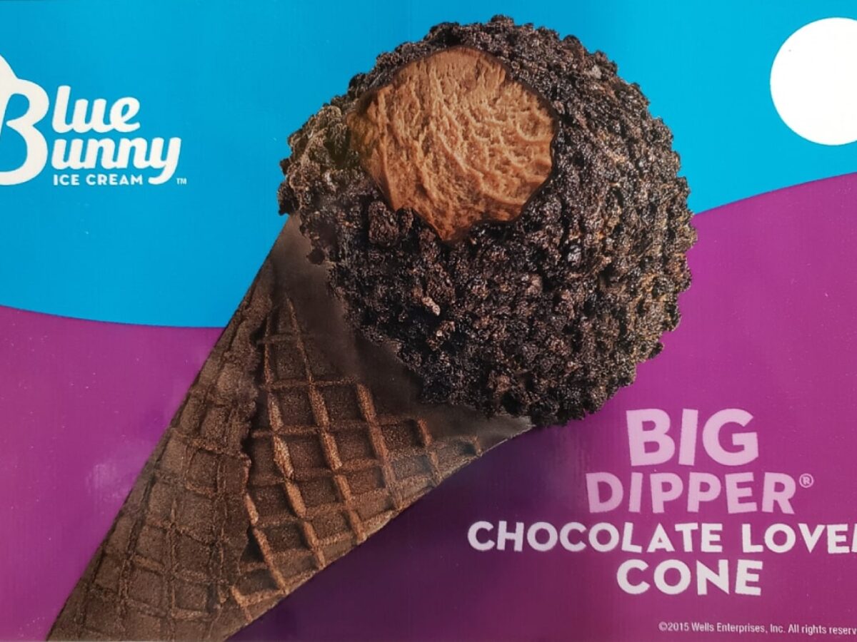 Blue Bunny - BIG DIPPER CHOCOLATE LOVER'S CONE - Super Star Ice Cream