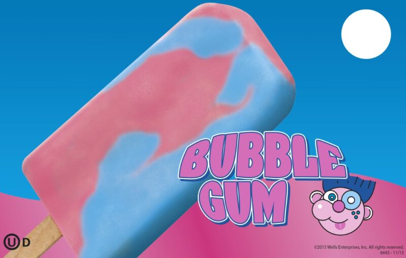Bubble Gum Popsicle pink and blue for kids party in Massachusetts