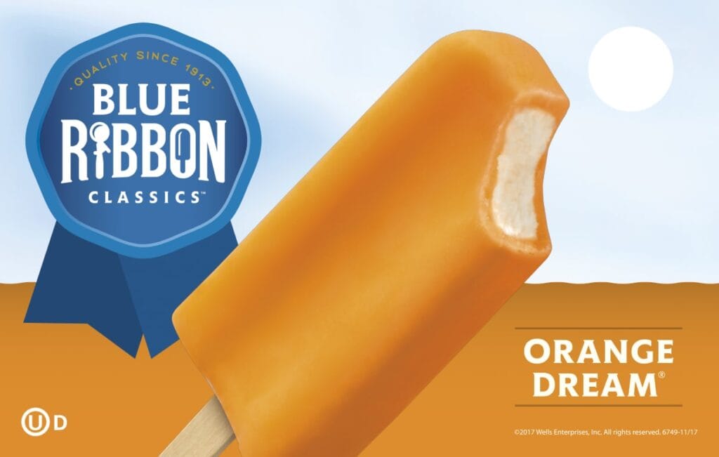 Ice Crunch Ribbon Blue Ribbon - Classics Fudge Bar - Super Star Ice Cream