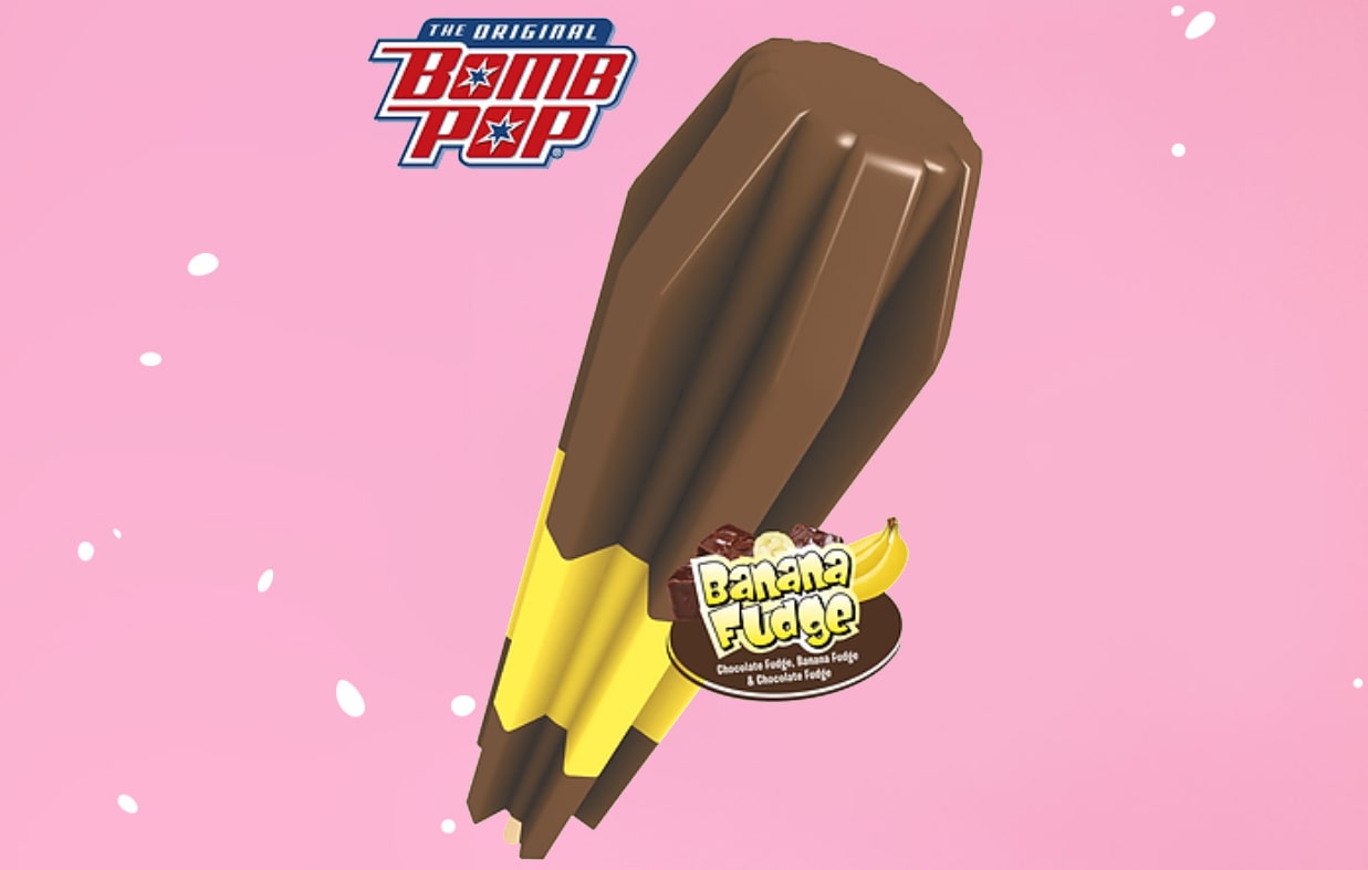 Bomb Pop Banana Fudge Chocolate Fudge & Banana Super Star Ice Cream