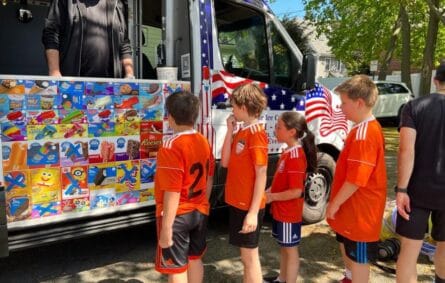 Ice cream truck at Wellesley youth sporting event