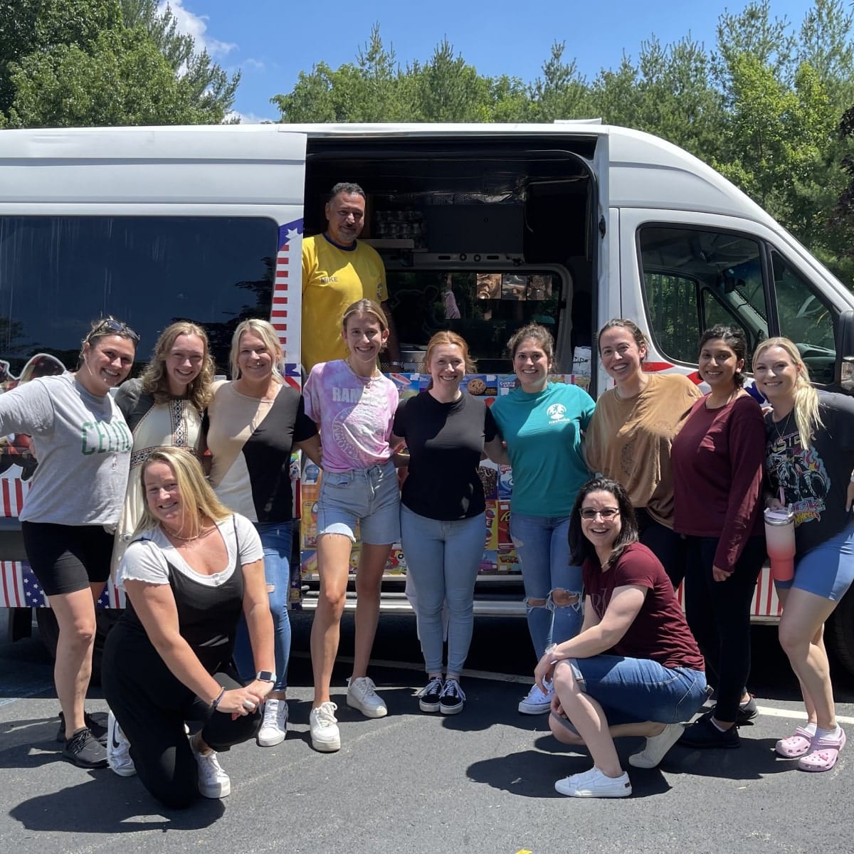Ice cream truck rental Brookline Arlington serving party guests and for Ice Cream Truck Gloucester