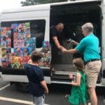 Ice cream truck serving guests at a Beverly MA party or community event