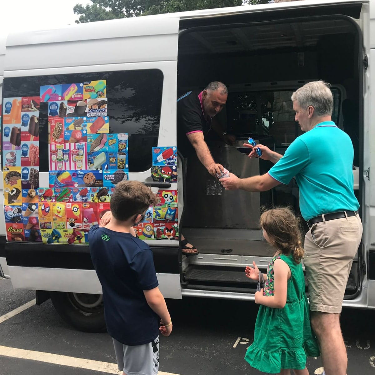 Ice cream truck serving guests at a Beverly MA party or community event
