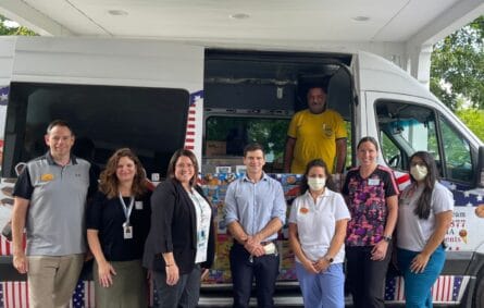Ice cream truck serving guests at a catering event in Quincy