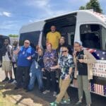 Ice cream truck visiting Needham neighborhoods