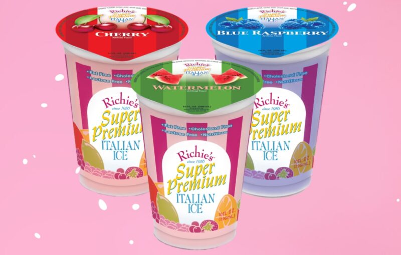Richie Super Premium Italian Ice served by Super Star Ice Cream Truck in Massachusetts.