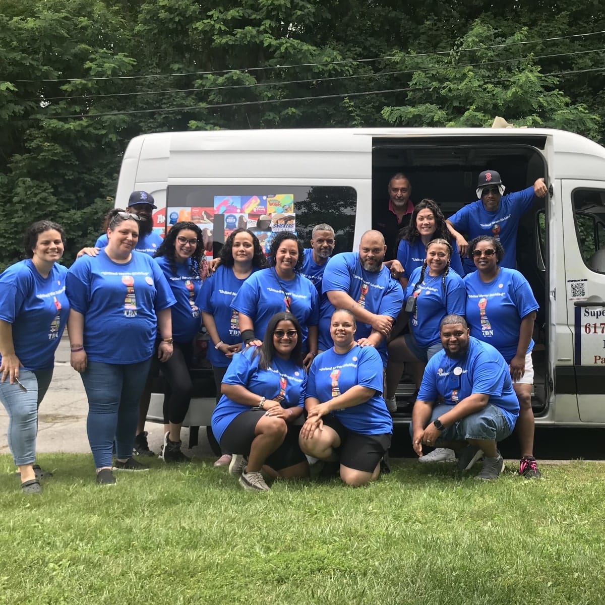 Ice cream truck serving guests at an event in Hingham and Hull, MA