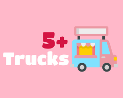 Fleet of 5 Super Star Ice Cream trucks available for rental in Massachusetts