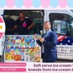 SUPER STAR Ice Cream Truck serving corporate team in Acton