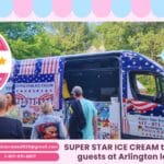 Launch party ice cream truck in Arlington serving Blue Bunny and Good Humor treats.