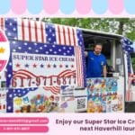 Super Star Ice Cream truck at Haverhill launch party event