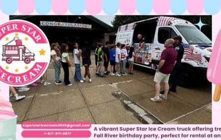 Super Star Ice Cream Truck at Fall River community event