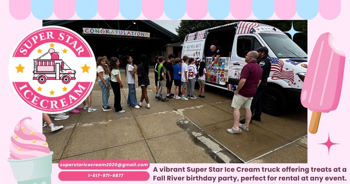 Super Star Ice Cream Truck at Fall River community event