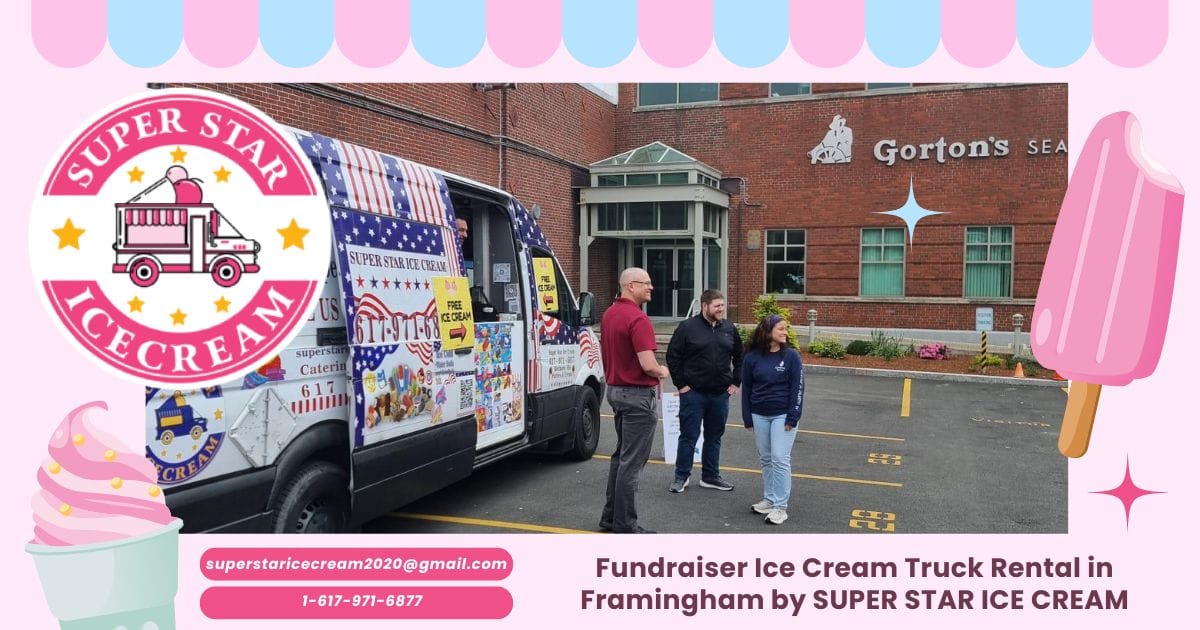 Fundraiser ice cream truck in Framingham serving Blue Bunny and Good Humor treats for Ice Cream Truck Framingham