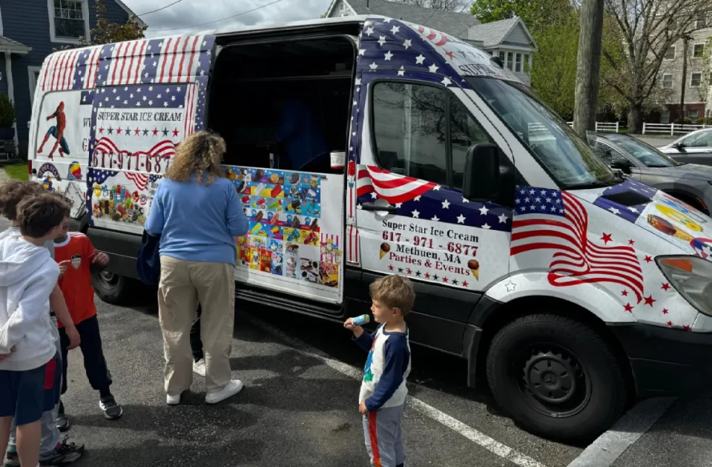 Ice cream truck rental for parties in Massachusetts