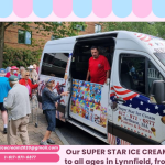 Lynnfield ice cream truck SUPER STAR ICE CREAM serving happy seniors and families and Ice Cream Truck Lynn and Ice Cream Truck Lynnfield