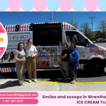 Ice cream truck in Wrentham by SUPER STAR ICE CREAM serving kids