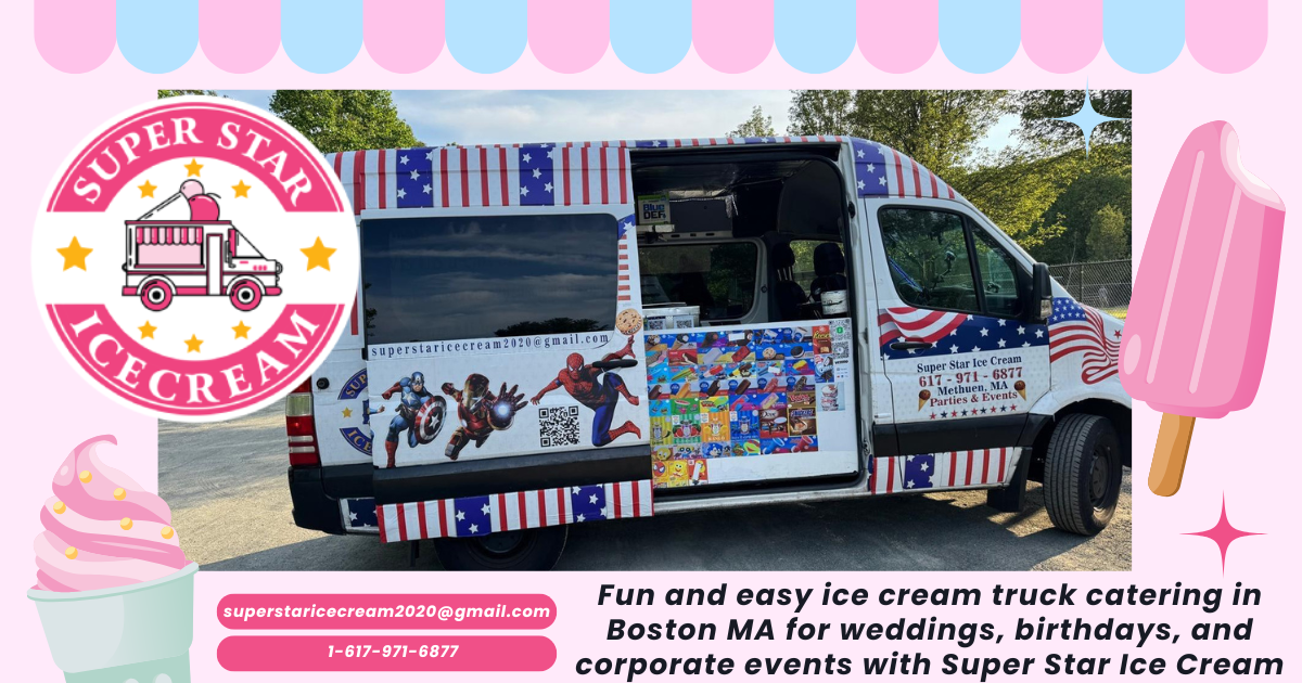 Ice cream truck catering Boston for parties and events