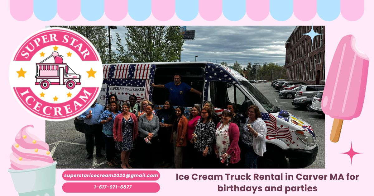 Ice Cream Truck Rental in Carver MA for birthdays and parties and Ice Cream Truck Carver