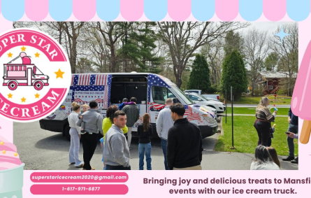 Ice Cream Truck Rental in Mansfield by SUPER STAR ICE CREAM at a local party for Ice Cream Truck Mansfield