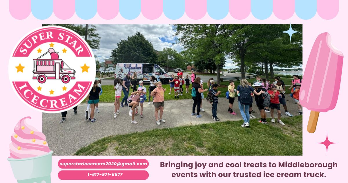 Ice cream truck rental in Middleborough by SUPER STAR ICE CREAM and Ice Cream Truck Middleborough