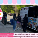Norfolk ice cream truck rental by SUPER STAR serving kids and families at a fun local event