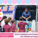 North Attleboro Ice Cream Truck SUPER STAR ICE CREAM serving kids at party