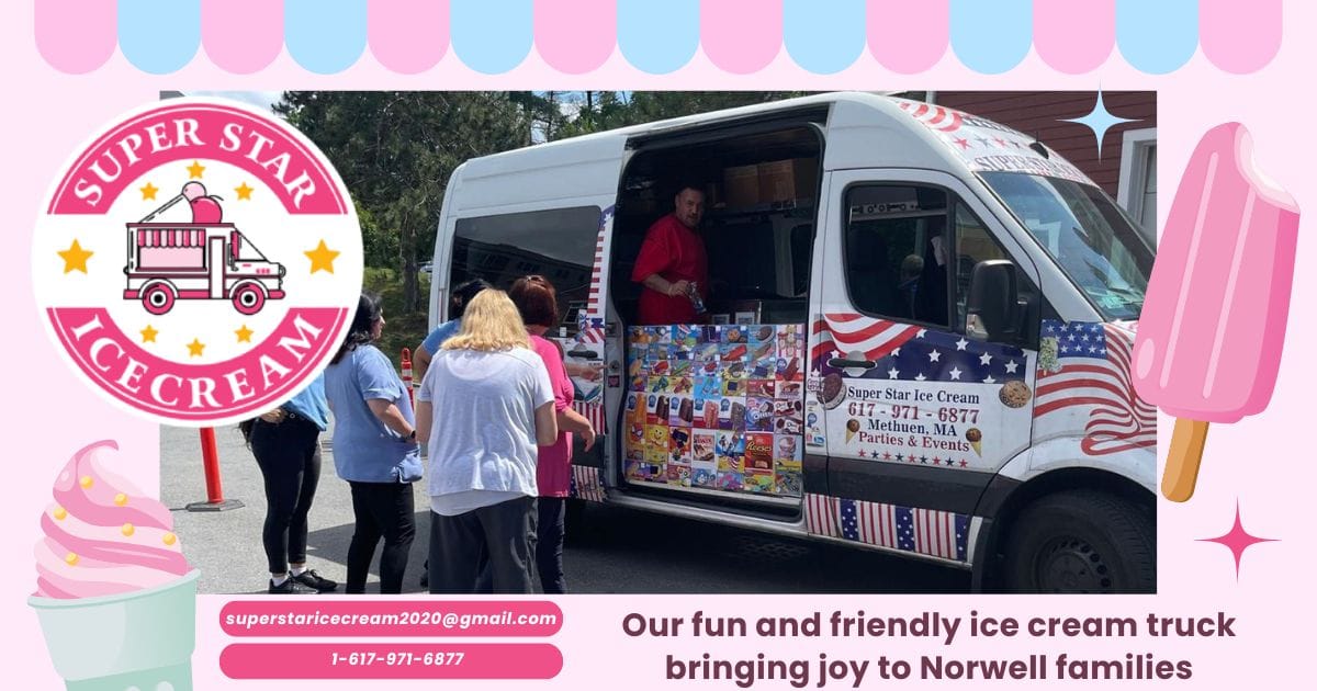 Variety of ice cream treats offered by SUPER STAR ICE CREAM in Norwell
