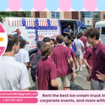 Super Star Ice Cream truck rental serving happy families at Weston event