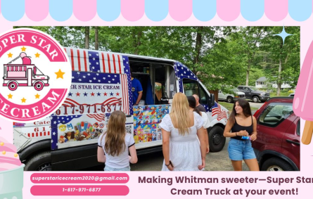 Super Star Ice Cream truck serving happy kids in Whitman MA