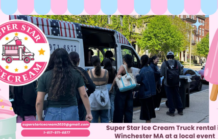 Super Star Ice Cream Truck rental in Winchester MA at a local event