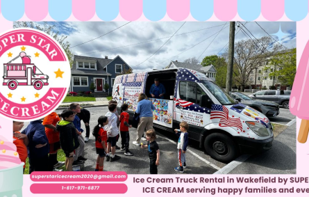 Ice Cream Truck Rental in Wakefield by SUPER STAR ICE CREAM serving happy families and events