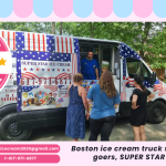 Boston ice cream truck serving festival-goers, SUPER STAR ICE CREAM