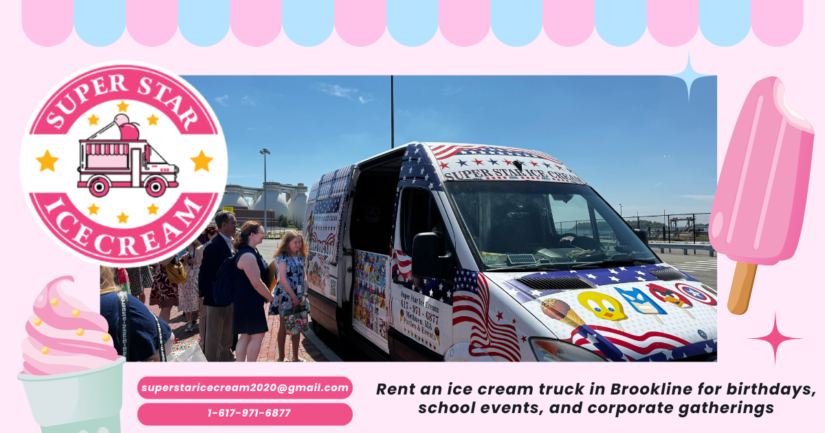 Brookline ice cream truck rental for birthdays, parties, and events