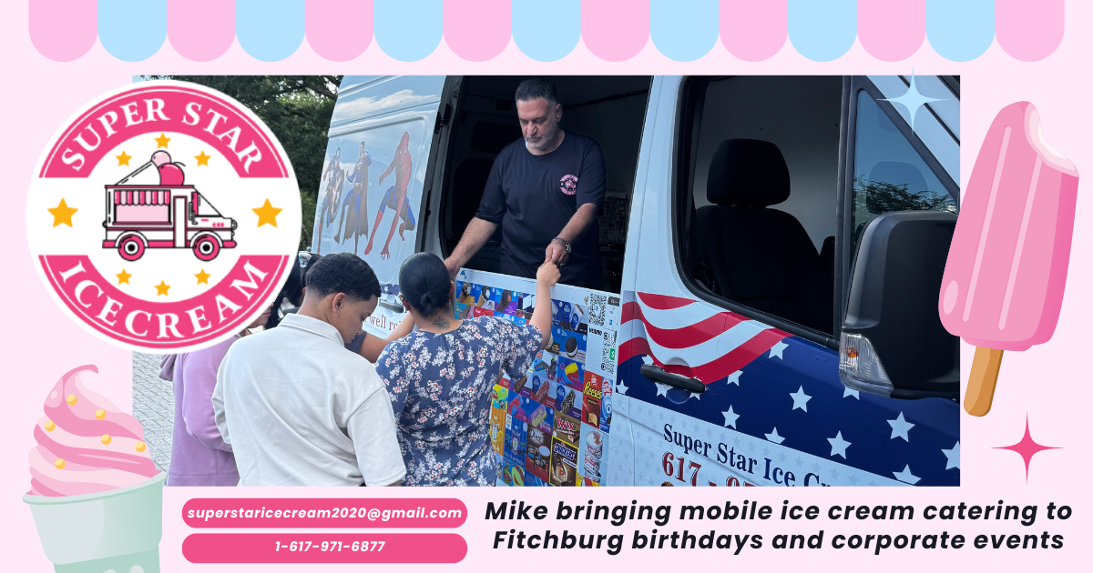 Ice Cream Catering Fitchburg MA with Mobile Truck for Events