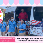 Ice cream truck rental Boston for company outings with Mike