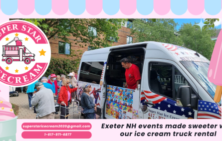 Ice cream truck rental in Exeter NH serving families