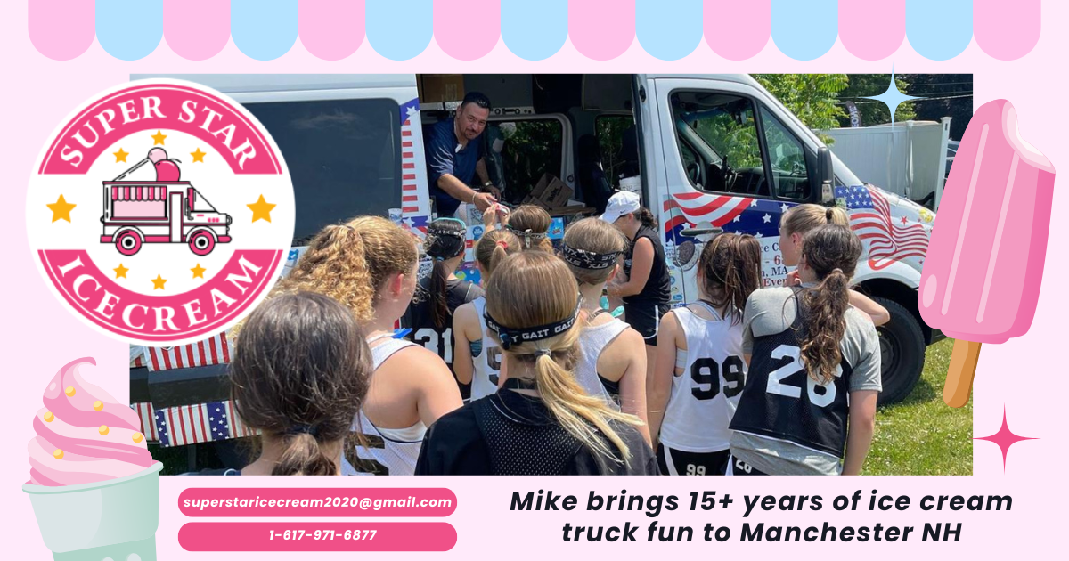 Ice cream truck in Manchester NH serving events