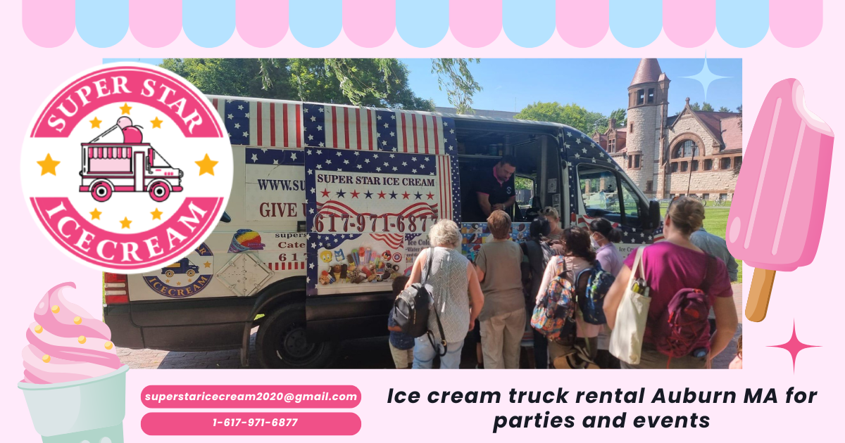 Ice cream truck rental Auburn MA for parties and events