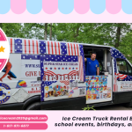 Ice Cream Truck Rental Burlington serving school events, birthdays, and corporate parties