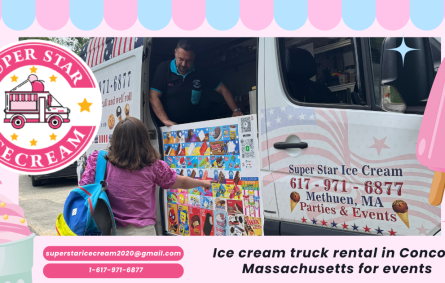 Ice cream truck rental in Concord Massachusetts for events