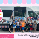 Needham Ice Cream Truck Catering at a birthday party for Ice Cream Truck Erving