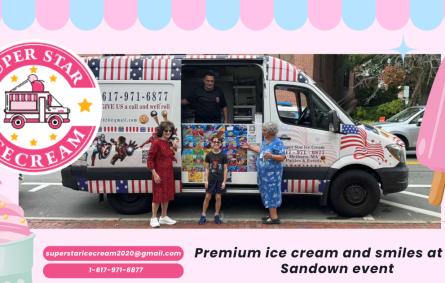 Sandown NH ice cream truck serving families