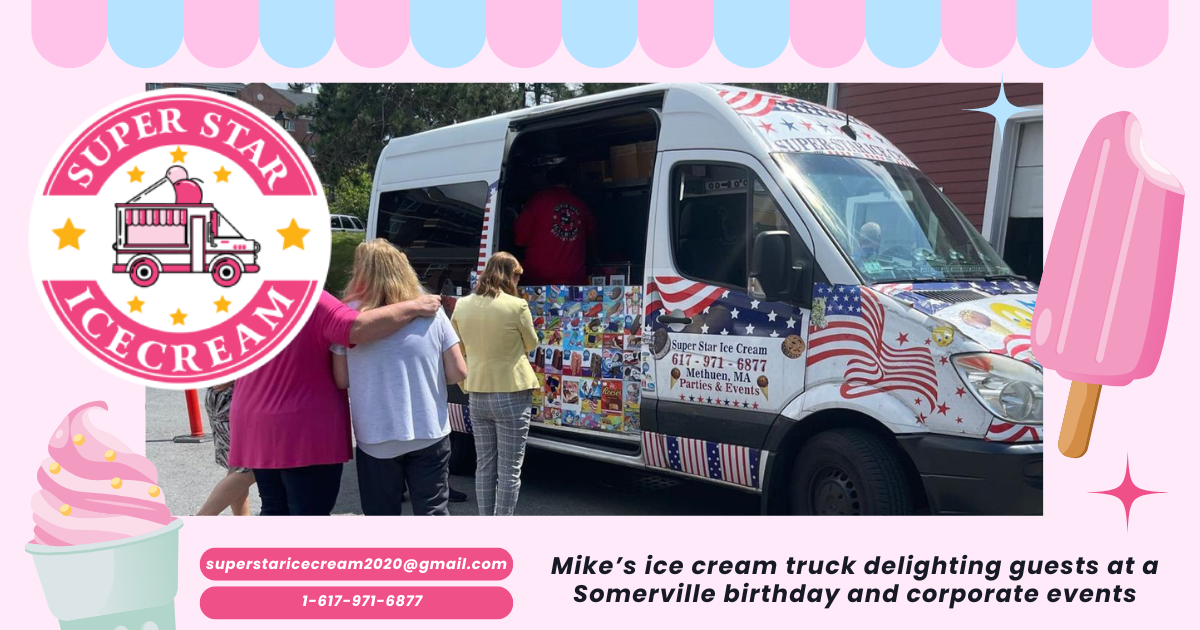 Ice Cream Truck Rental Somerville serving birthdays, corporate events, and school parties