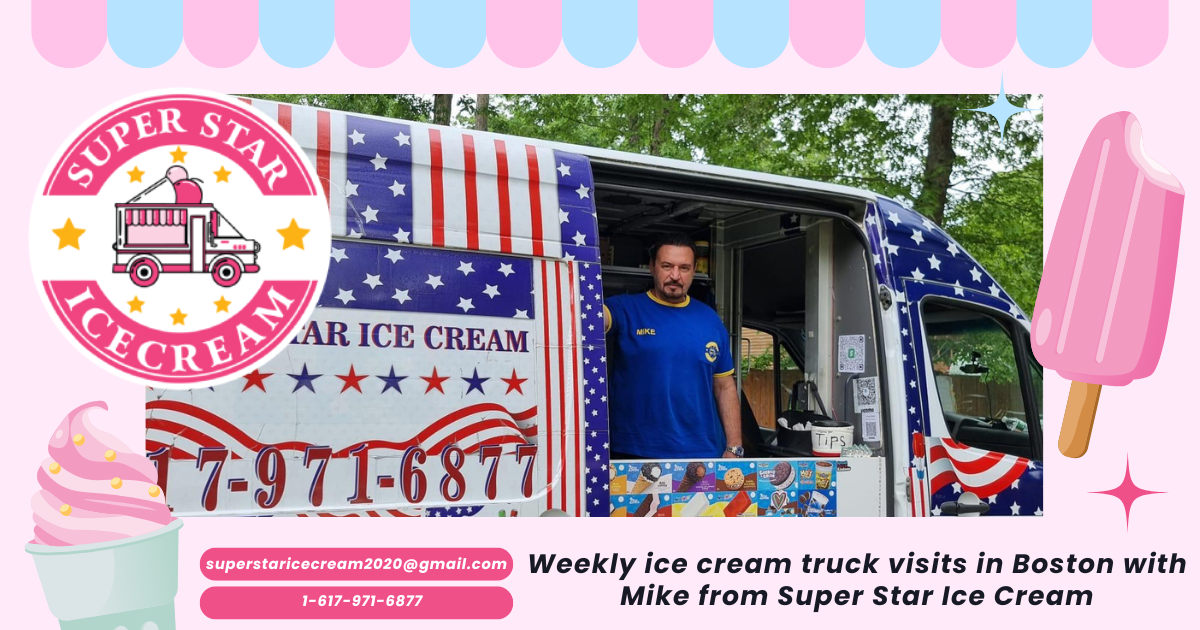 Weekly ice cream truck visits in Boston with Mike from Super Star Ice Cream