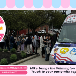 Wilmington Birthday Ice Cream Truck serving kids at a party