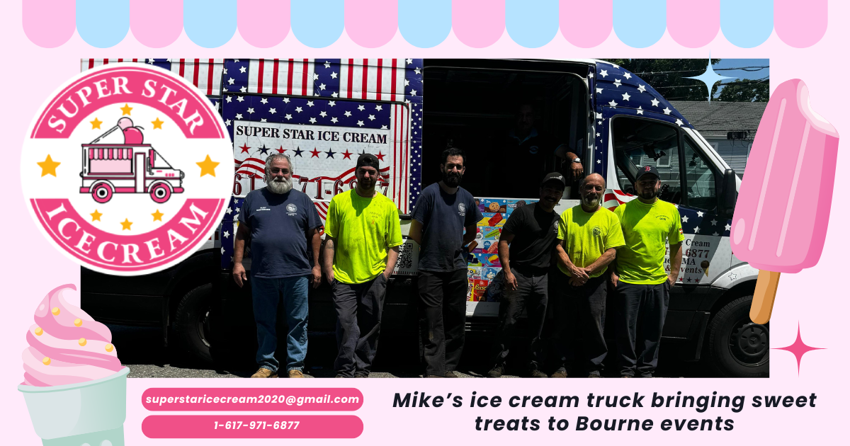 Ice cream truck in Bourne, MA serving Super Star Ice Cream